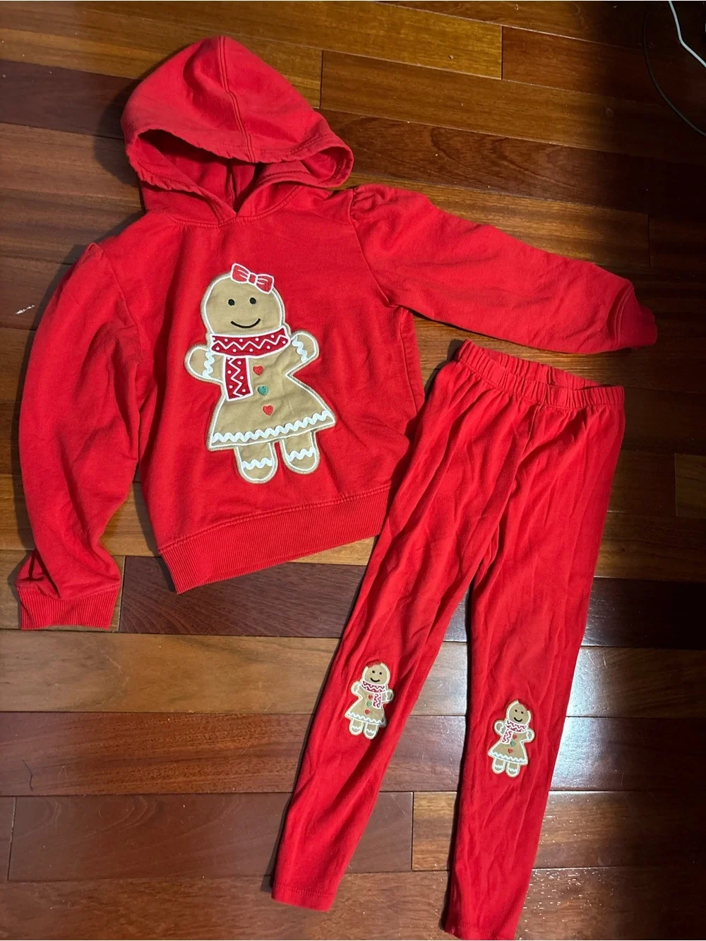 Gymboree Gingerbread Hoodie & Legging Set size 5T